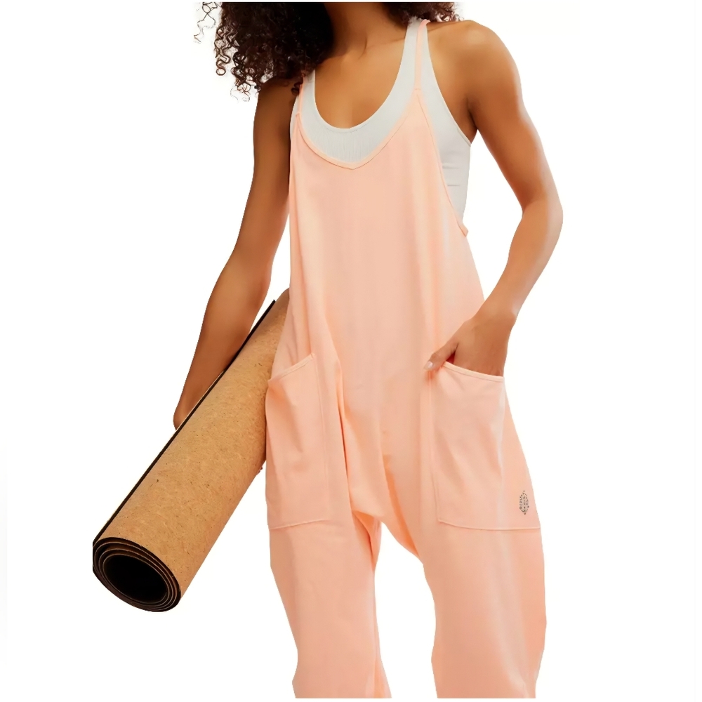 FP Movement by Free People Hot Shot Onsie In Pastel Peach, NWT - Picture 8 of 9